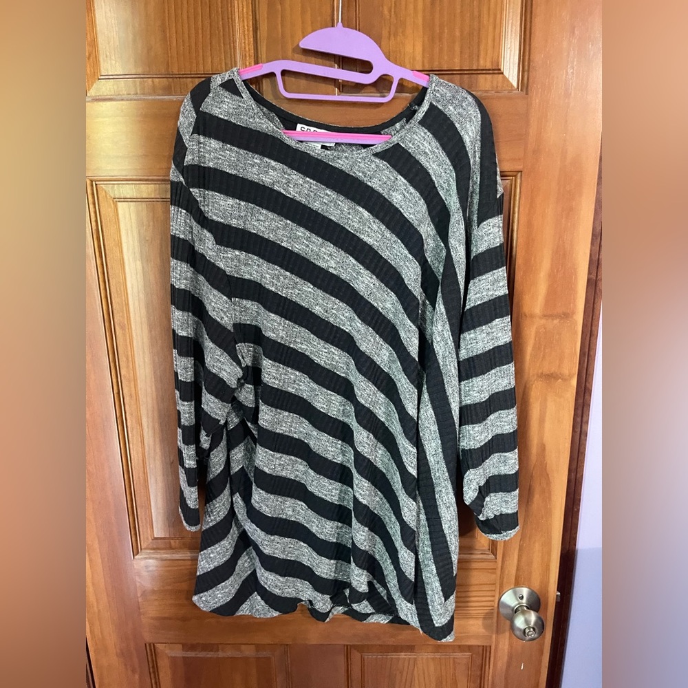 Striped top 3x